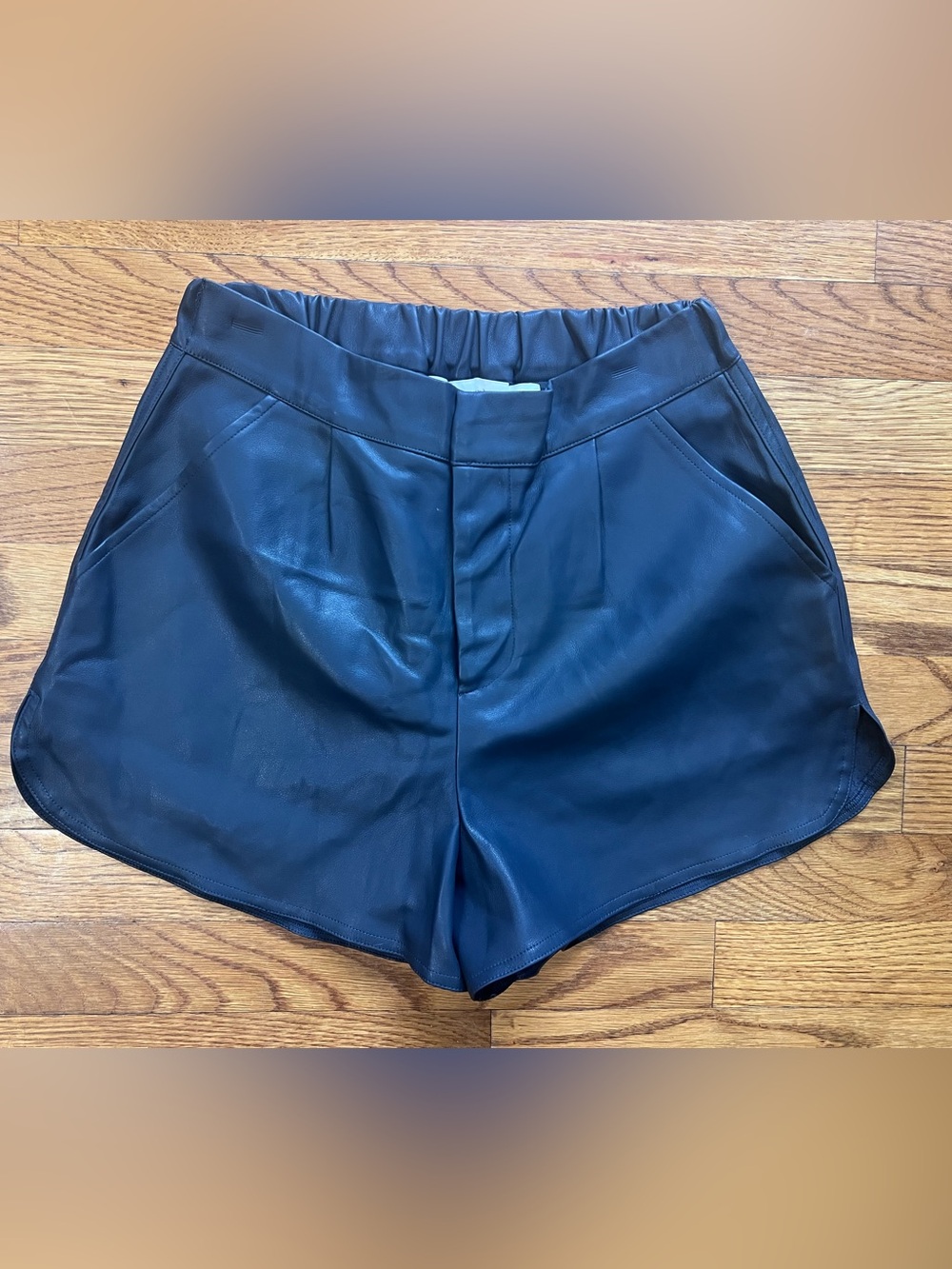 Bishop and Young Alejandra Vegan Leather Shorts - Anthropologie
